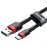 Baseus Cafule cavo USB 2 m USB A USB C Nero Rosso SiGN Cafule USB-C