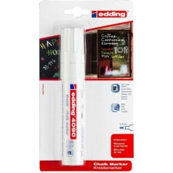 edding 4090 Chalk Marker Chisel Tip 4-15mm Line White