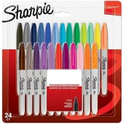 Sharpie Permanent Marker Assorted Pack 24 2065405