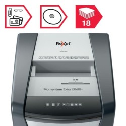 Rexel Momentum Extra XP418+ Jam Free Cross Cut Paper Shredder