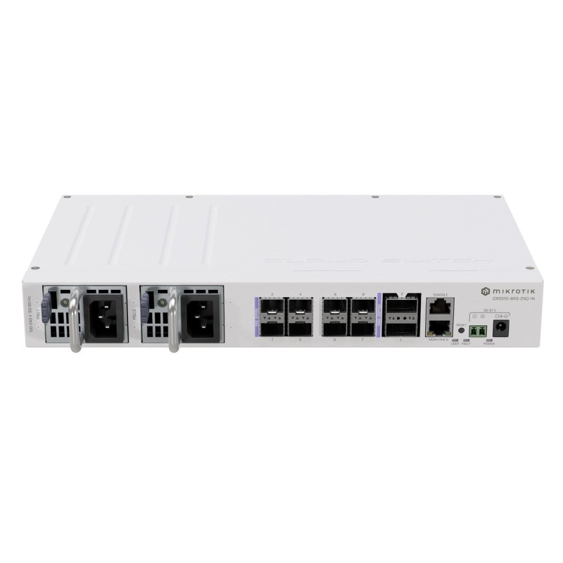 Mikrotik CRS510-8XS-2XQ-IN switch di rete L3 Fast Ethernet 10/100 S