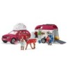 Avventura Schleich con rimorchio per auto e cavalli 42535