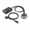 Adattatore audio/da VGA a HDMI CableXpert nero A-VGA-HDMI-01