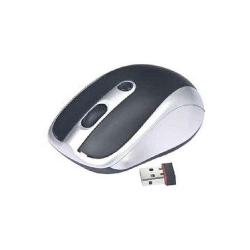 Gembird Mouse RF Wireless Ottico 1600 DPI Nero Argento MUSW-002