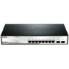 D-Link Smart Switch 10 porte 8x10/100/1000 2x Gigabit SFP DGS-1210-10