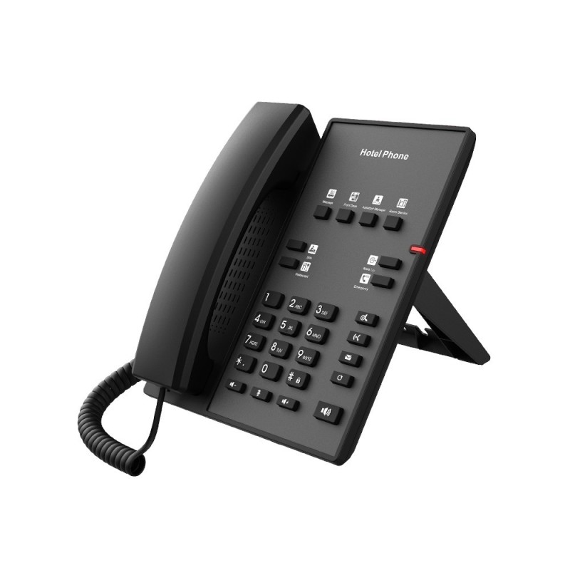 Fanvil H1 - Hotel Entry Level SIP Phone - Black