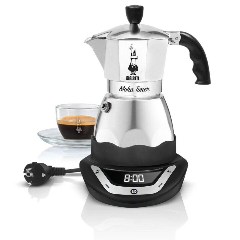 Bialetti Moka Caffettiera elettrica Nero Argento