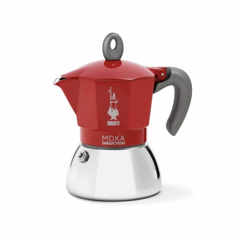 Bialetti moka 02 l moka induzione rossa