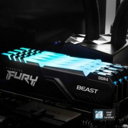 32GB 2x16GB KINGSTON FURY Beast RGB DDR4-3200 CL16 RAM Gaming Arbei