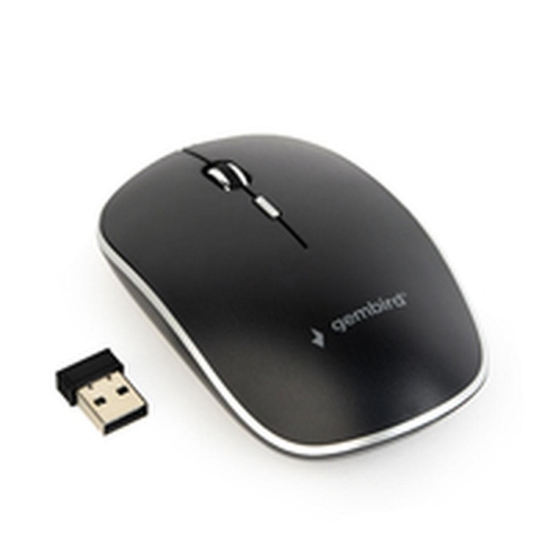 Mouse wireless ottico silenzioso Gembird nero MUSW-4BS-01