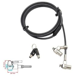 DOUBLE HEAD SECURITY CABLE FOR