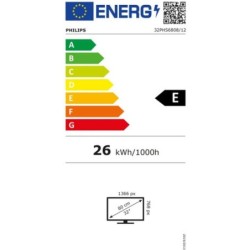 TV PHILIPS LED 32'' SMART TV 32PHS6808/12 HD 2HDMI 2USB Wi-Fi DVB-T/T