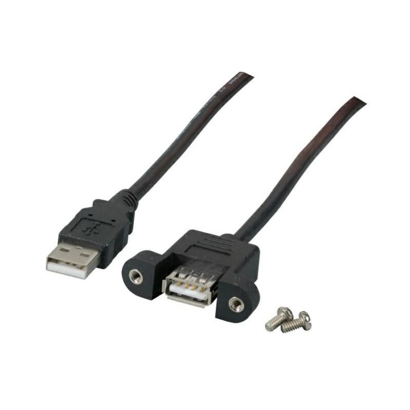 CAVO USB CONNETTORE A MASCHIO/A FEMMINA DA PANNELLO MT 18