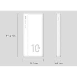 BATTERIE EXTERNE USB SILICON POWER QP15 QC3.0 - 10000MAH (BLANC)