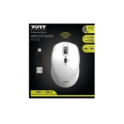 PORT 900714 - SOURIS SANS FIL ET SILENCIEUSE BLANC