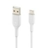 Belkin CAB001BT3MWH cavo USB 3 m USB A USB C Bianco