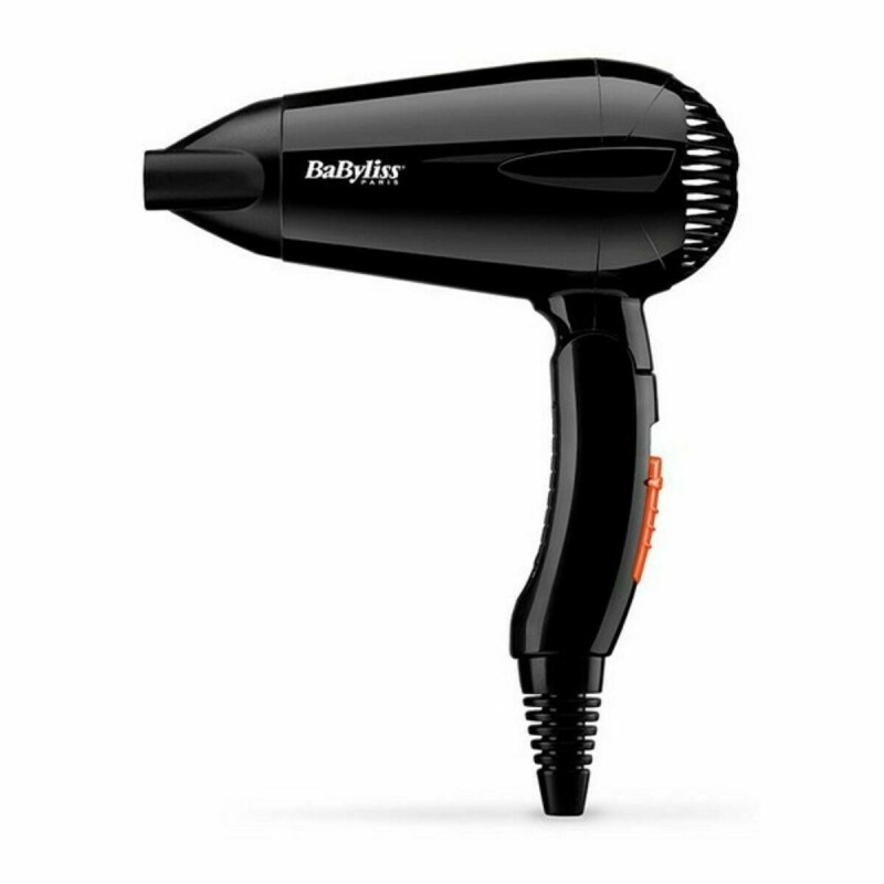 Babyliss 5344E Travel Dry 2000 Faltbarer, Leichter Reisehaartrockner 