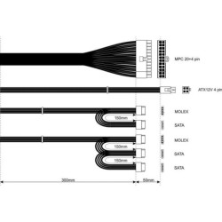 Akyga Basic Series AK-B1-400 Str&Atilde;&cedil;mforsyning 400Watt