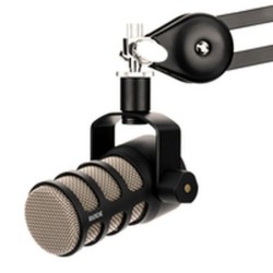 R&Atilde;DE PodMic Mikrofon Kabling -57dBV/Pascal Kardioide Sort S&Atilde;&cedil;lv