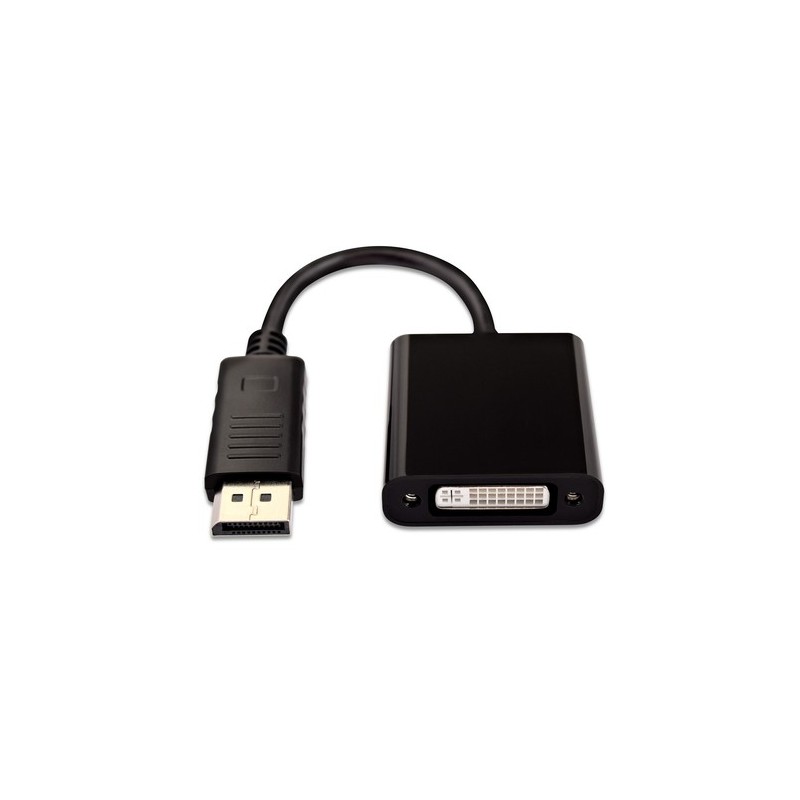 V7 Adaptador negro de vídeo con conector DisplayPort macho a DVI-I h