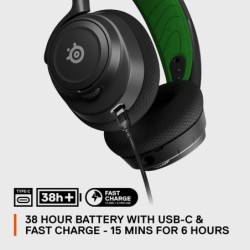 SteelSeries Arctis Nova 7X Tr&Atilde;&yen;dl&Atilde;&cedil;s Kabling Headset Sort