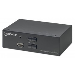 Manhattan 153546 switch per keyboard-video-mouse kvm Nero