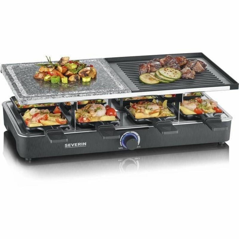 SEVERIN RG 2376 Raclette/grill/varme sten Sort