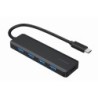 Gembird 4-port USB 3.1 (Gen 1) Type-C Hub Schwarz UHB-CM-U3P4P-01