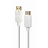 CableXpert DisplayPort-Kabel 4K 1.8m Wei&szlig; CC-DP2-6-W