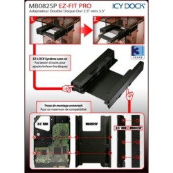 ICY DOCK Wechselrahmen SATA/IDE 2,5&#039;&#039; ICY DOCK MB082SP EZ-Fit Pro,BLA