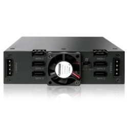 ICY DOCK Backplane SATA 6x/2,5&#039;&#039; ICY DOCK MB996SP-6SB,BLACK,L&uuml;fter