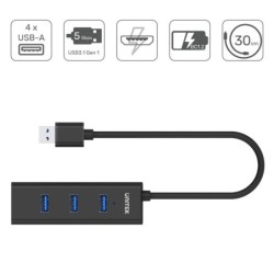 Unitek Y-3089 Hub 4 porte USB