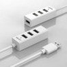 Unitek Hub 4x USB 2.0. mini, white, Y-2146