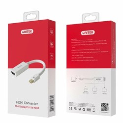 Unitek Videoadapter DisplayPort / HDMI Hvid