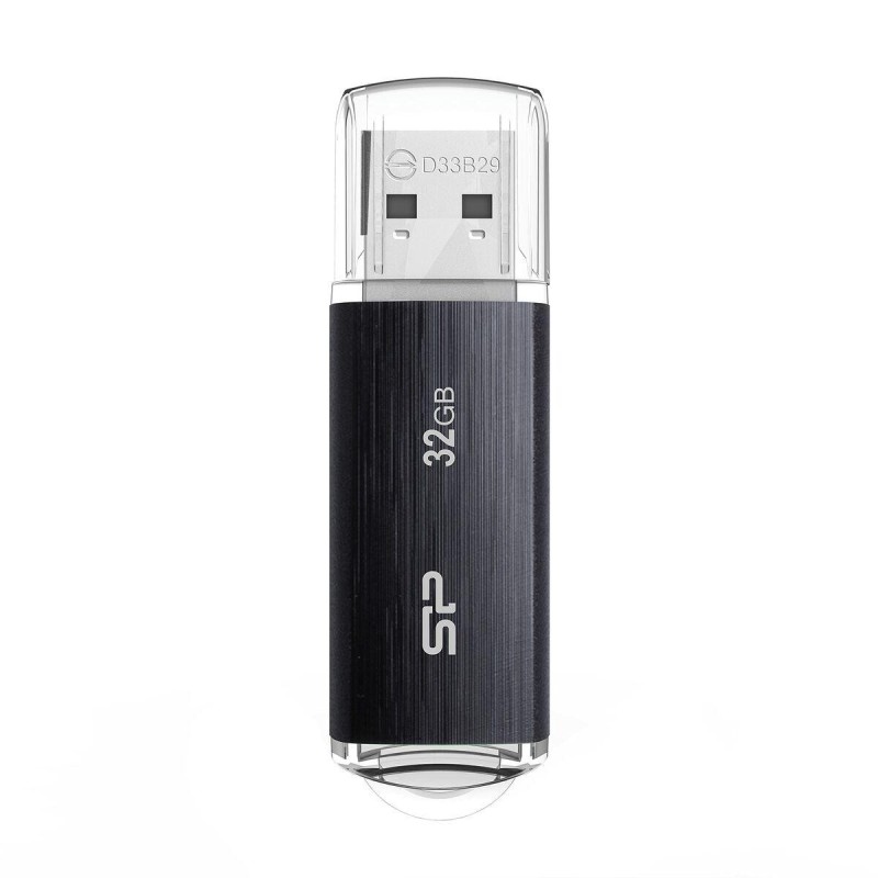 SILICON POWER Blaze B02 32GB USB 3.0 / USB-C Sort Transparent