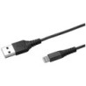 USB-A TO LIGHTNING 12W CABLE BLACK