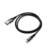 USB-A TO LIGHTNING 12W CABLE BLACK