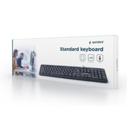 Gembird Standard - USB - Selettore a chiave a membrana - QWERTY - Ner