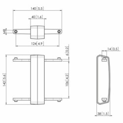 Vogels PFA 9104 Koppelelement f&uuml;r PFB 34xx