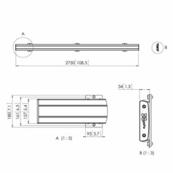 Vogels PFB 3427 Display-Adapterbar schwarz