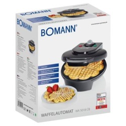 Bomann WA 5018 CB Vaffeljern Sort