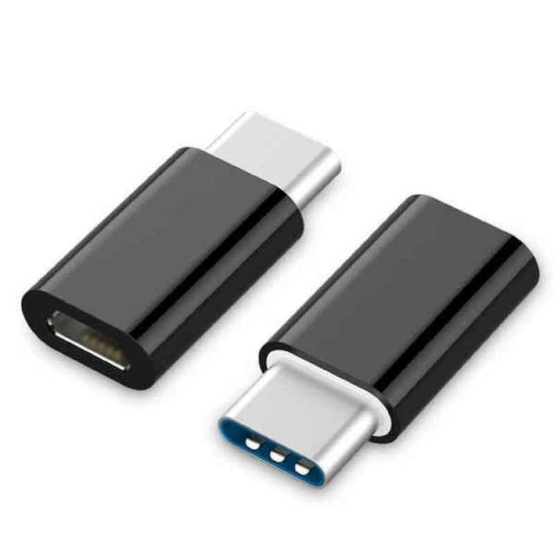 Adattatore USB 2.0 tipo C CableXpert (CM/AF) nero A-USB2-CMmF-01