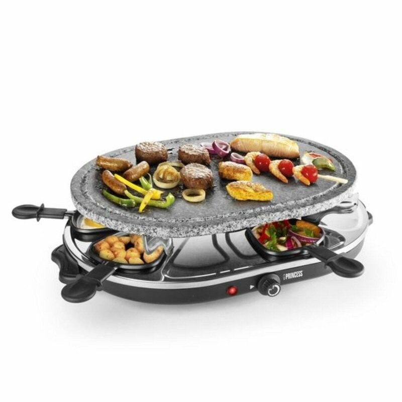 Princess Raclette 8 Oval Stone Grill Party Raclette/varm sten