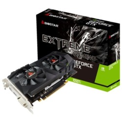 SVGA BIOSTAR NVIDIA GTX1050Ti-4GB ATX 4GB GDDR5 128Bit DUAL FAN DVI+H