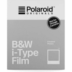 Polaroid Film i-Type B&amp;W 8Bilder 8 Bilder,schwarz/weiss,Rahmen weiss