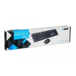 iBOX Desktop Kit Pro Tastatur og mus-s&Atilde;&brvbar;t Tr&Atilde;&yen;dl&Atilde;&cedil;s