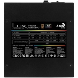 AeroCool LUX RGB 550M Str&Atilde;&cedil;mforsyning 550Watt