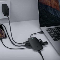 AUKEY CB-C71 hub di interfaccia 5000 Mbit/s Nero (AUKEY 8-in-1 USB-C 