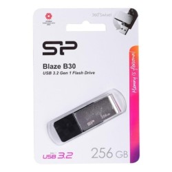 SILICON POWER Blaze B30 256GB USB 3.1 Gen 1 Sort