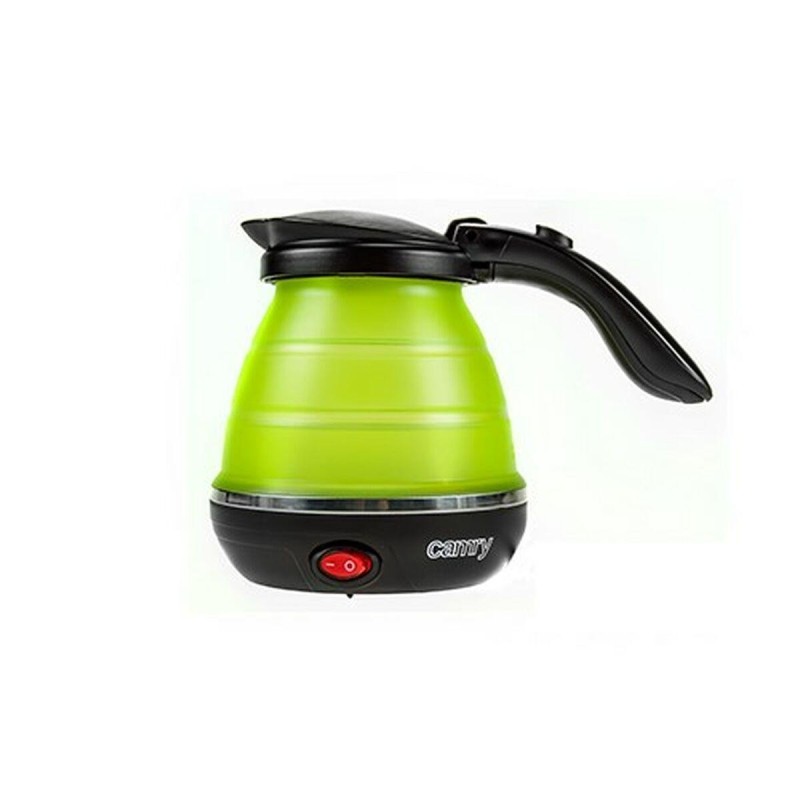 Camry Kettle CR 1265 Foldable, Silicon, Green, 750 W, 0.5 L